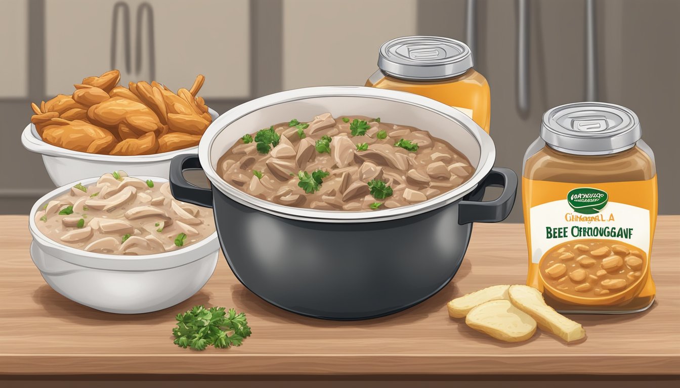 Which is worse: Packaged beef stroganoff mix or chicken a la king mix?