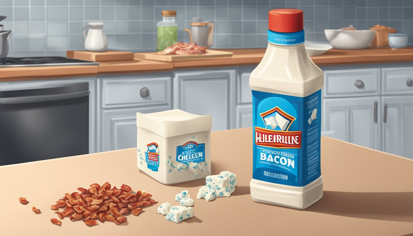 Which is worse: Bottled blue cheese dressing or packaged bacon bits?