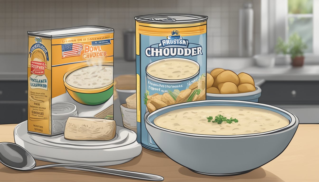 Which is worse: Canned clam chowder or instant potato soup?