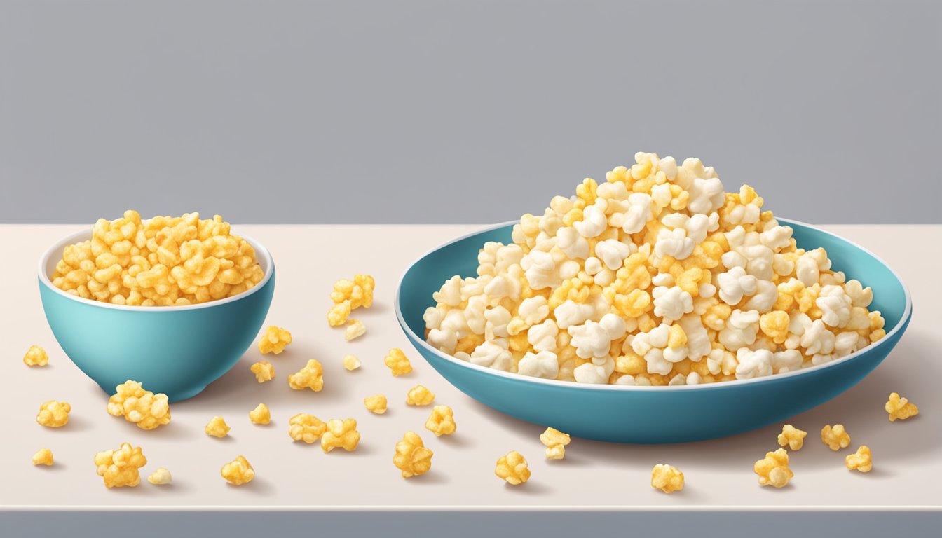 Which is worse: Popcorn or puffed rice cakes?